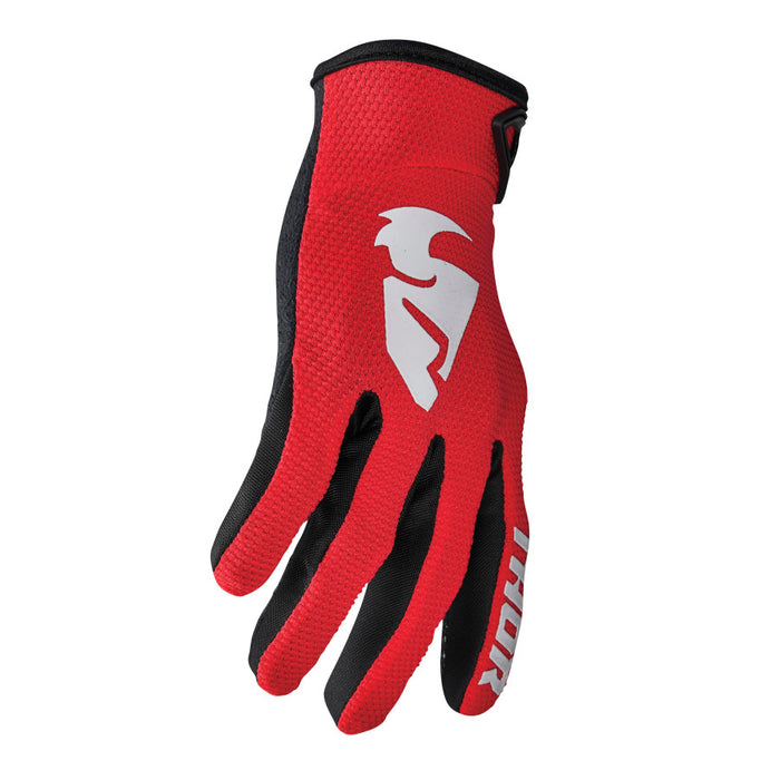 THOR Youth Sector Gloves in Red/White