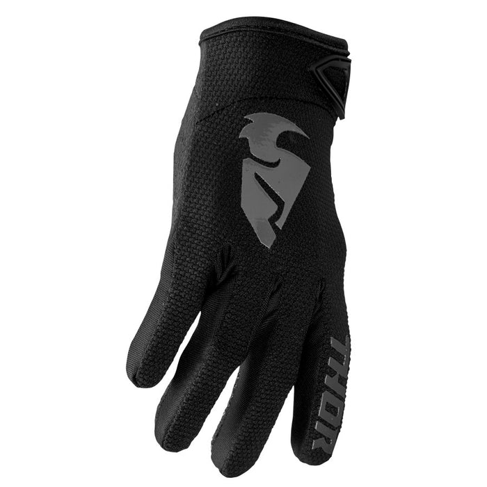 THOR Youth Sector Gloves in Black/Gray