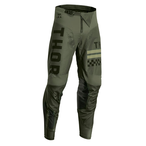 THOR Pulse Combat Youth Pants in Army/Black