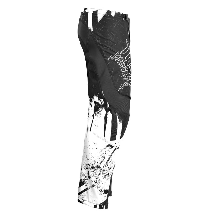 THOR Sector Gnar Youth Pants in Black/White