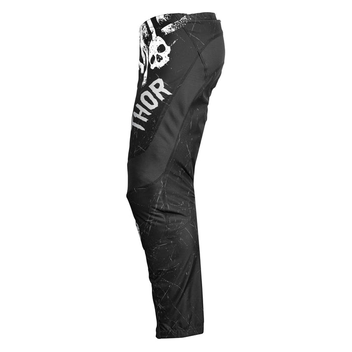 THOR Sector Gnar Youth Pants in Black/White