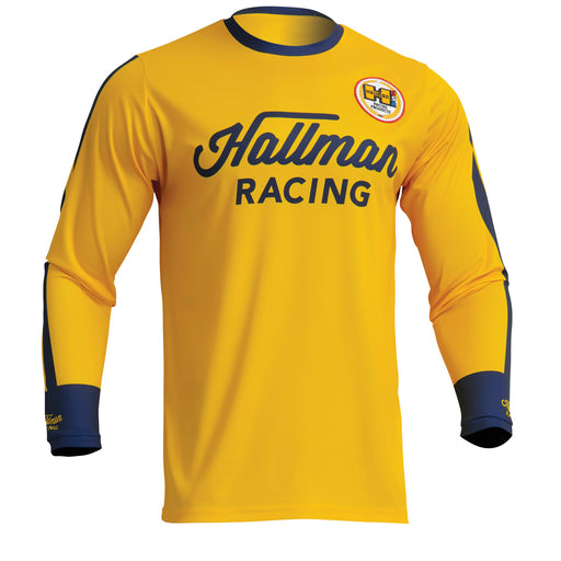 Thor Hallman Differ Roosted Jersey in Lemon/Navy