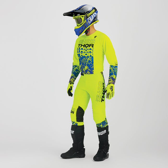 THOR Sector Atlas Youth Pants in Acid/Blue