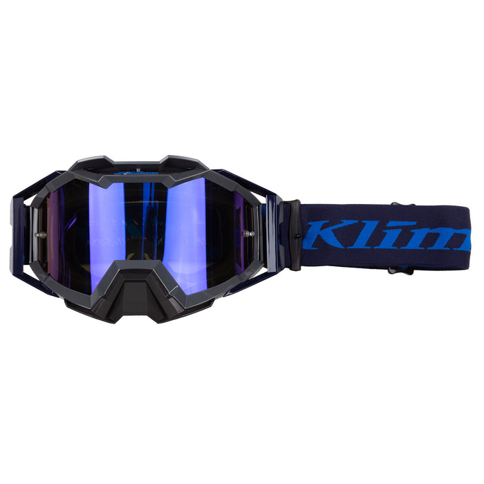 Klim Viper Pro Slash Off-Road Google in Electric Blue Lemonade With Smoke Blue Mirror Lens