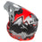 Klim F3 Carbon Helmet - ECE in DNA Fiery Red - Monument Gray