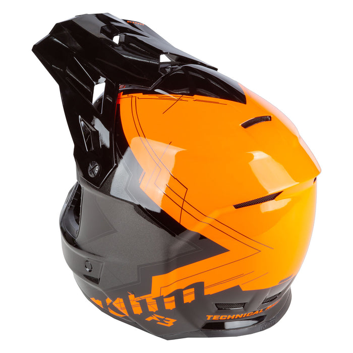 KLIM F3 Verge Helmets - ECE in Strike Orange