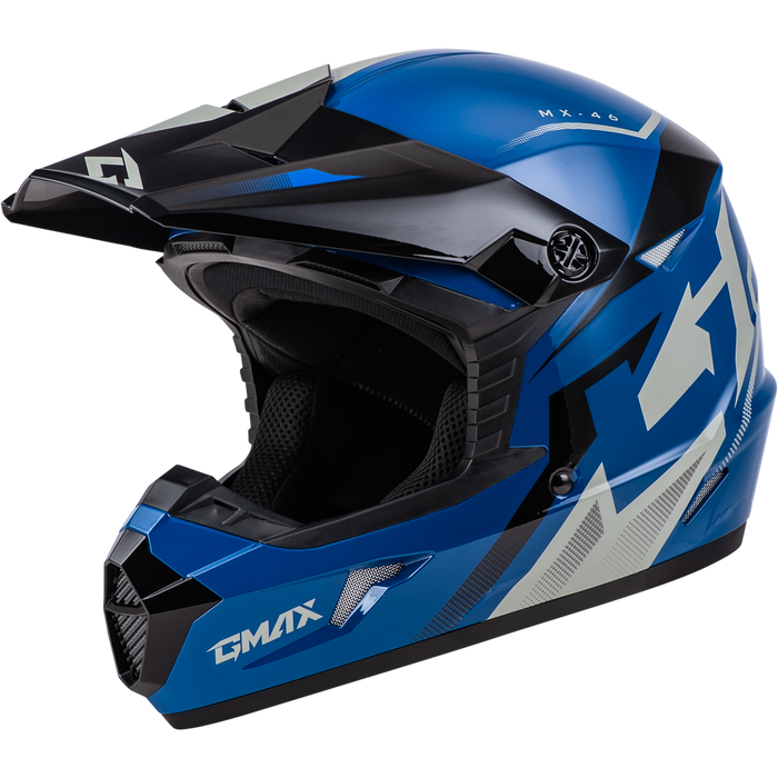 GMAX MX-46 Compound Youth MX Helmet in BLUE