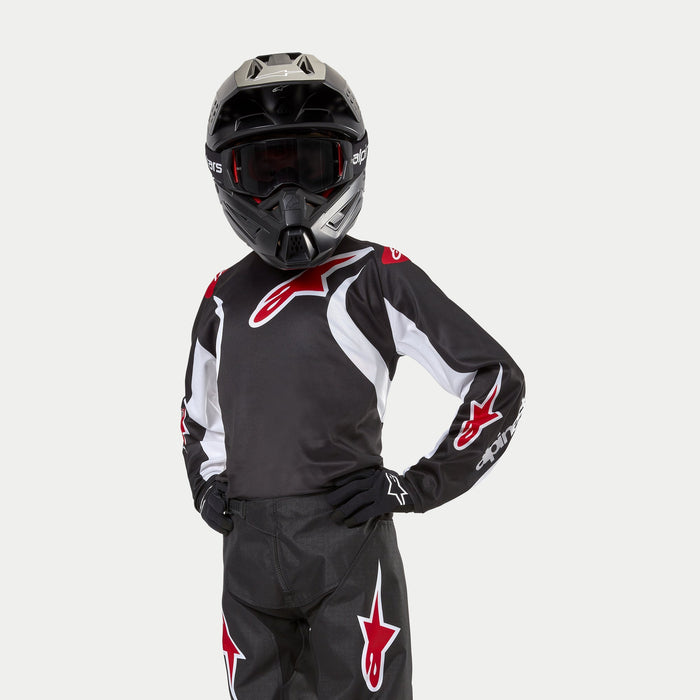Alpinestars Racer Lucent Youth Jersey in Black/White