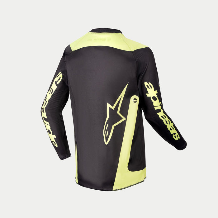 Alpinestars Racer Lurv Youth Jerseys in Black/Fluo Yellow