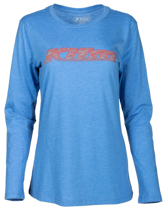 Klim Women's Frost Longsleeve T shirt in Azure Blue - Chili Pepper