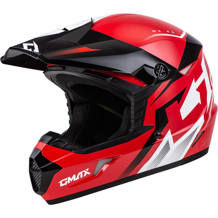 GMAX MX-46 Compound Youth MX Helmet in RED
