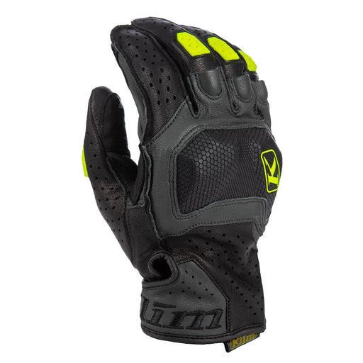 KLIM Badlands Aero Pro Short Gloves in Black - Hi-Vis