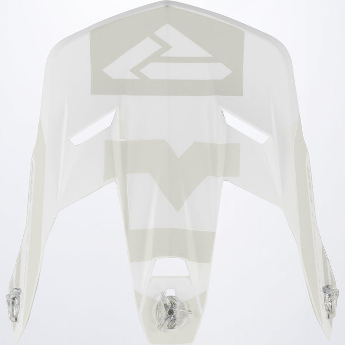 FXR Clutch Evo Helmet Peak in White/Charcoal