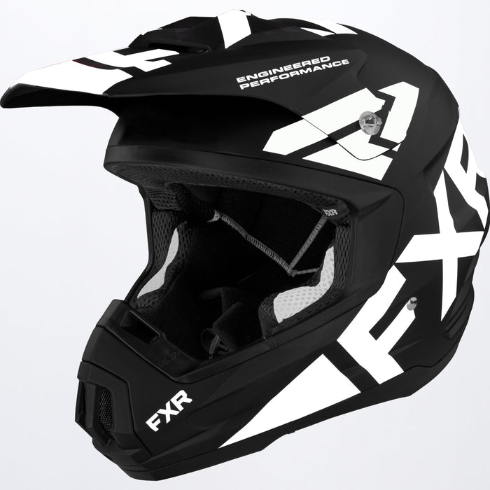 FXR Torque Team Helmet in Black/White