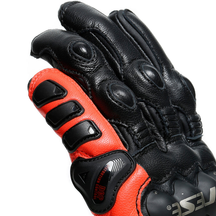 Dainese 4-Stroke 2 Gloves in Black/Fluo Red