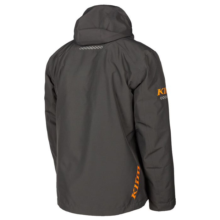 Klim Kompound Jacket in Asphalt - Strike Orange 2022