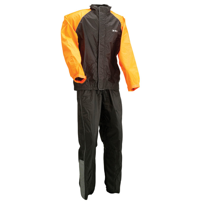 Z1R Rain Suit in Black/Orange
