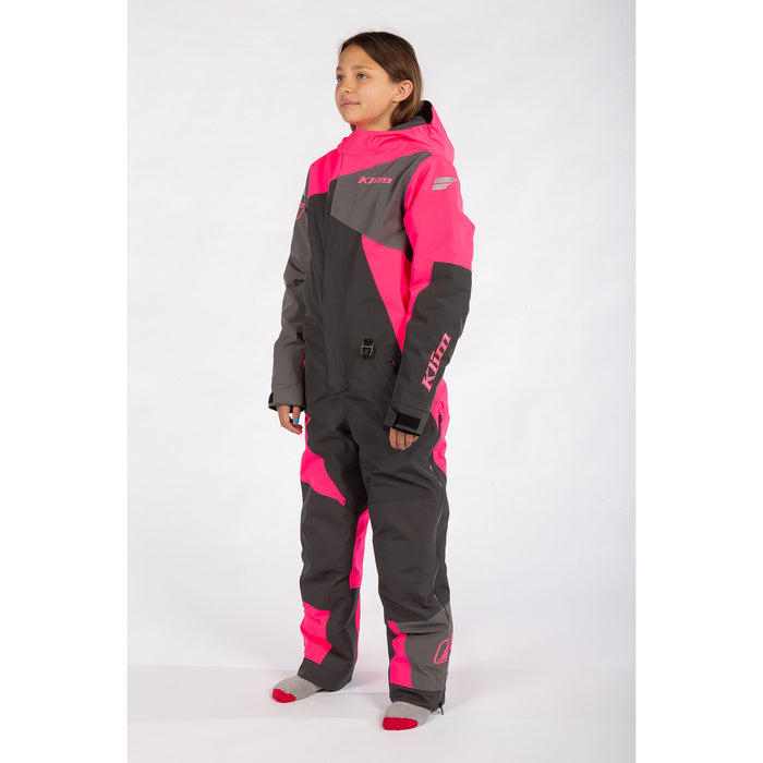 Klim Railslide One-piece Youth Monosuit in Knockout Pink - Asphalt