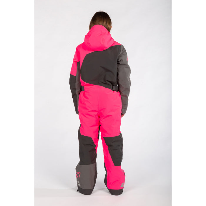 Klim Railslide One-piece Youth Monosuit in Knockout Pink - Asphalt