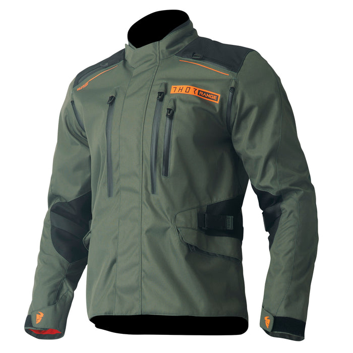 Thor Range Jacket in Army/Orange