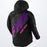 FXR CX Youth Jacket in Black Camo/Purple Fade