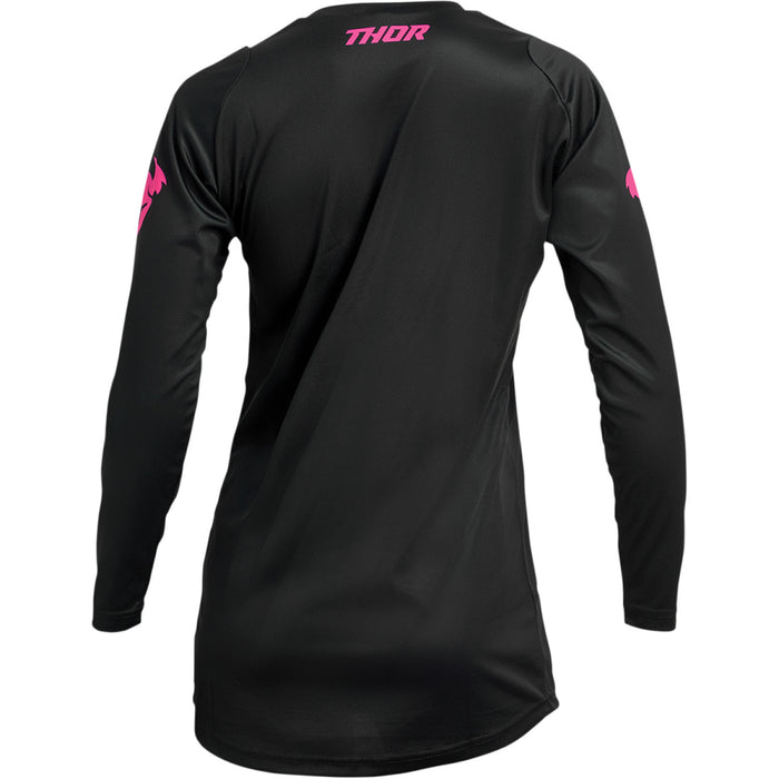 Thor Sector Minimal Women's Jersey in Black/Flo Pink