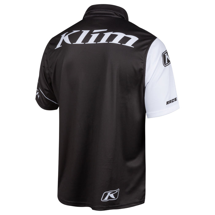 Klim Race Spec Polo in Black - White