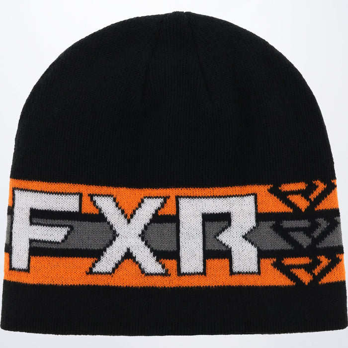 FXR Team Beanie in Black/Orange