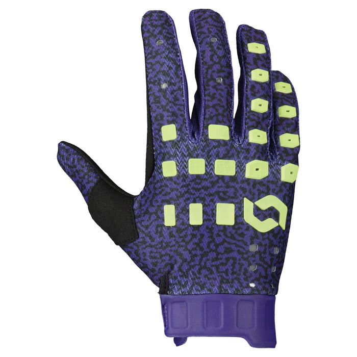 Scott Podium Pro Gloves in Dark Purple/Mint Green