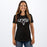 FXR Antler Women's T-Shirt in Black/Lilac