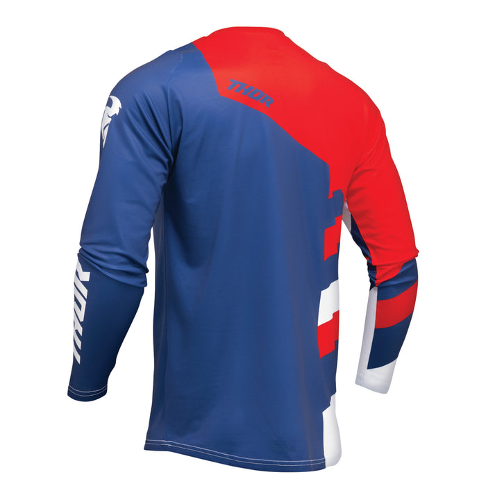 Thor Sector Checker Jersey in Navy/Red
