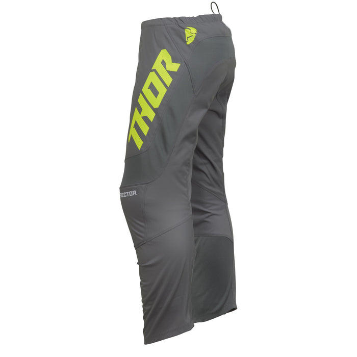 Thor Sector Checker Youth Pants in Charcoal/Acid