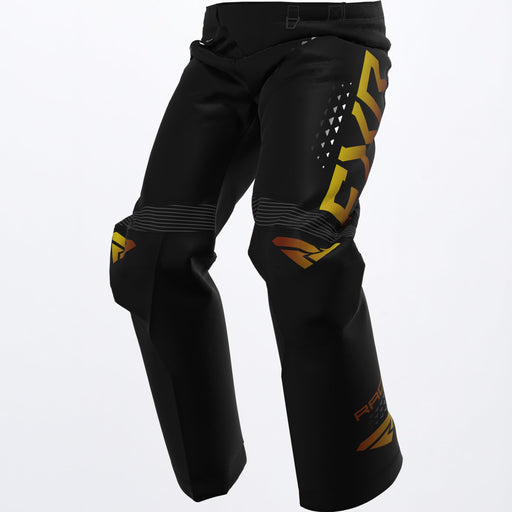 FXR Cold Cross RR Pant in Black/Gold Inferno