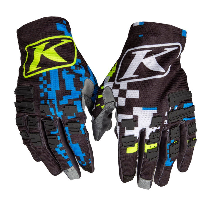 Klim XC Lite Gloves in Digital Chaos Blue 2022