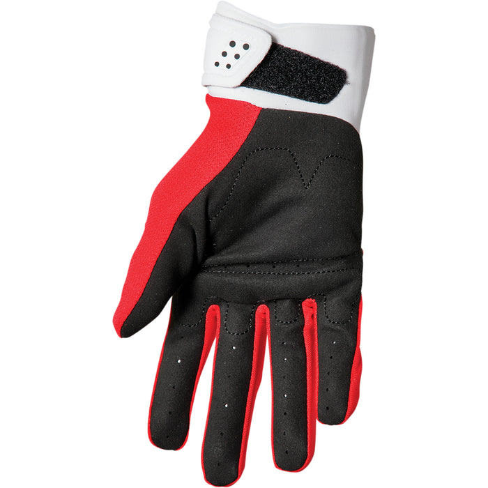 Thor Youth Spectrum Gloves in Red/White 2022