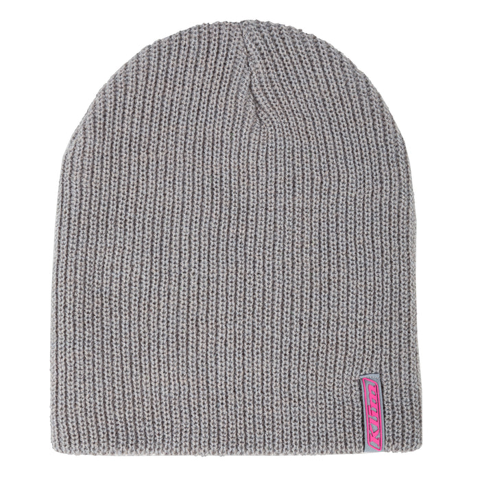 Klim Core Beanie in Light Gray - Knockout Pink