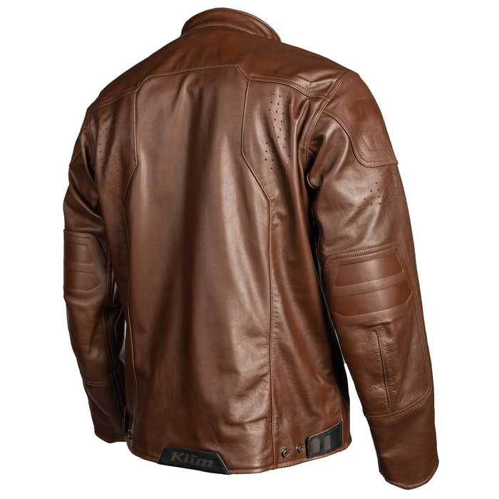 Klim Sixxer Leather Jackets in Sienna Brown