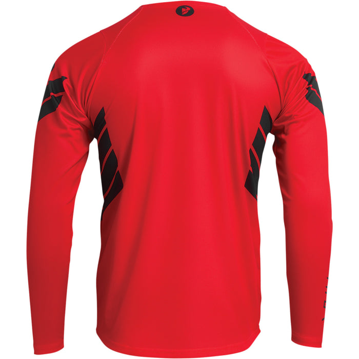 Thor Assist Sting MTB Long-sleeve Jersey in Red/Black