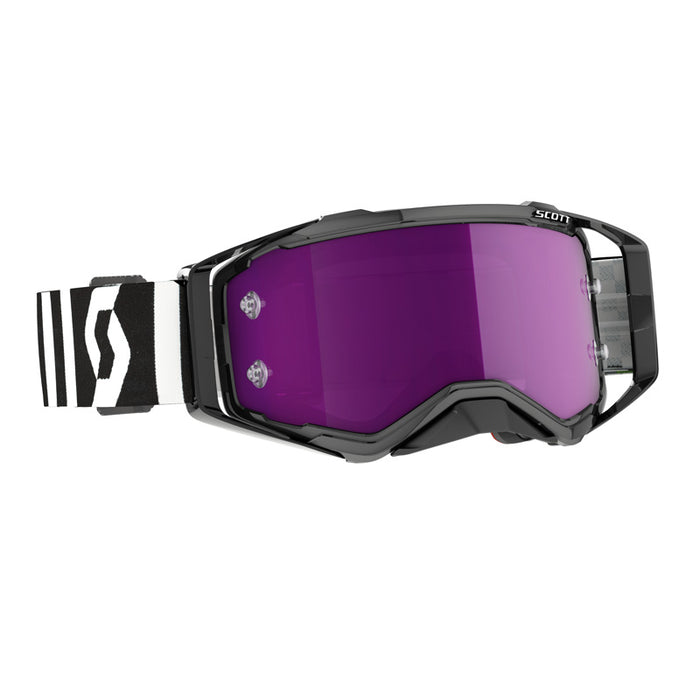 Scott Prospect Goggles in Racing Black/White Purple Chrome Works 2023