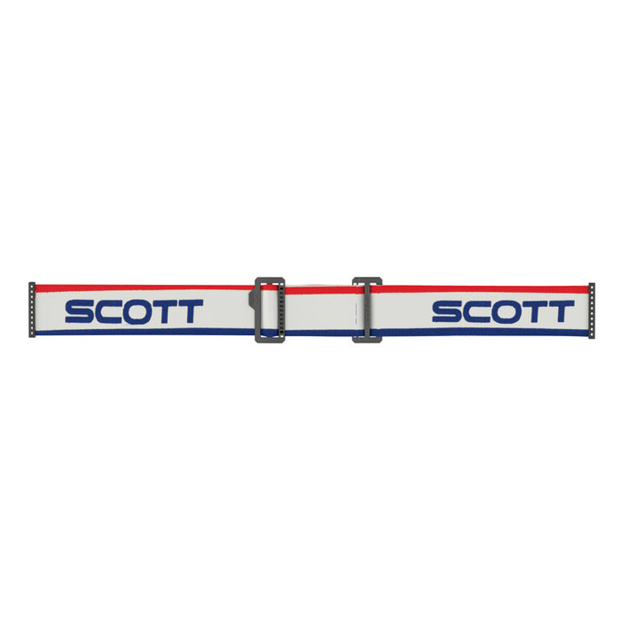 Scott Prospect Goggles in Retro White/Blue Blue Chrome Works 2023
