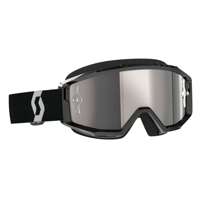 Scott Primal Goggles in Black/White Silver Chrome Works 2023
