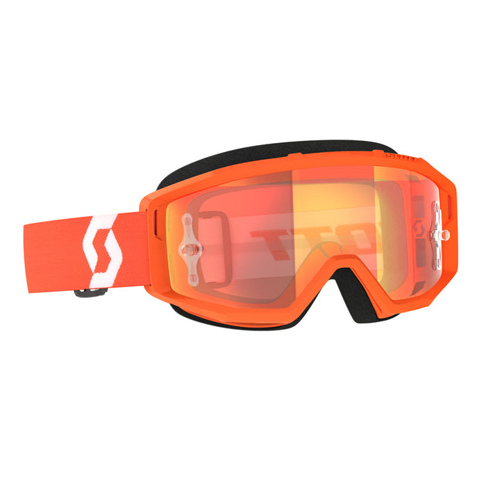 Scott Primal Goggles in Orange/White Orange Chrome Works 2023