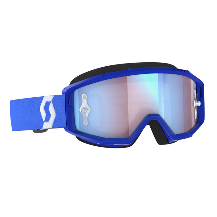 Scott Primal Goggles in Blue/White Blue Chrome Works 2023