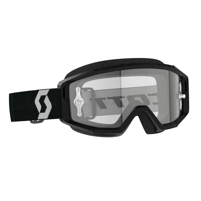 Scott Primal Goggles in Black/White Clear Works 2023