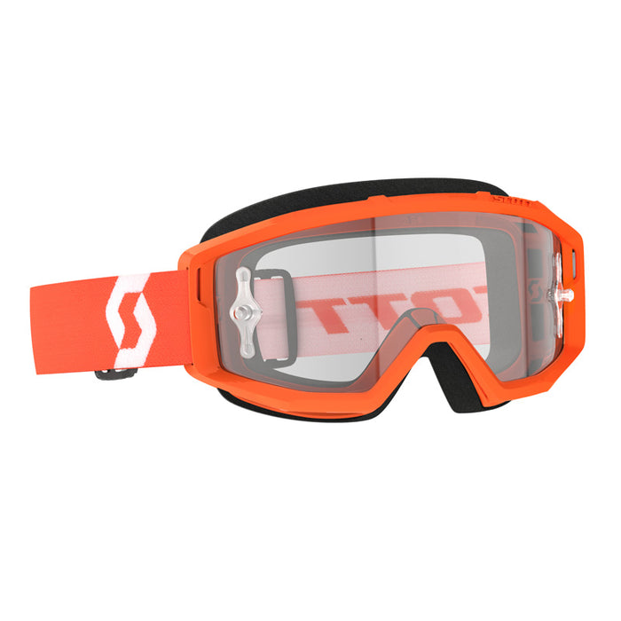 Scott Primal Goggles in Orange/White Clear Works 2023