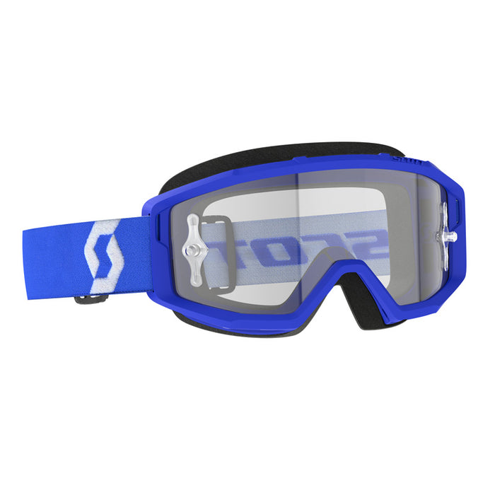 Scott Primal Goggles in Blue/White Clear Works 2023
