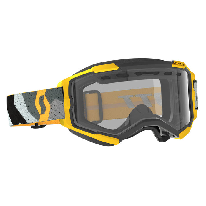 Fury Enduro Goggles in Grey Camo/Yellow Clear 2023