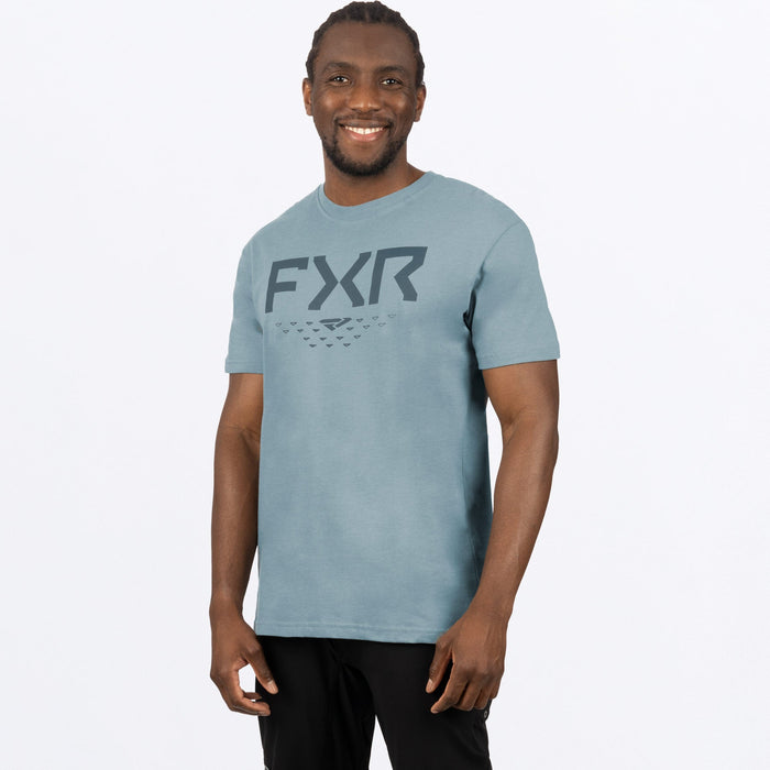 FXR Helium Premium T-shirt in Lt Steel/Dark Steel