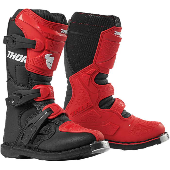 Thor Youth Blitz XP Boots in Red/Black