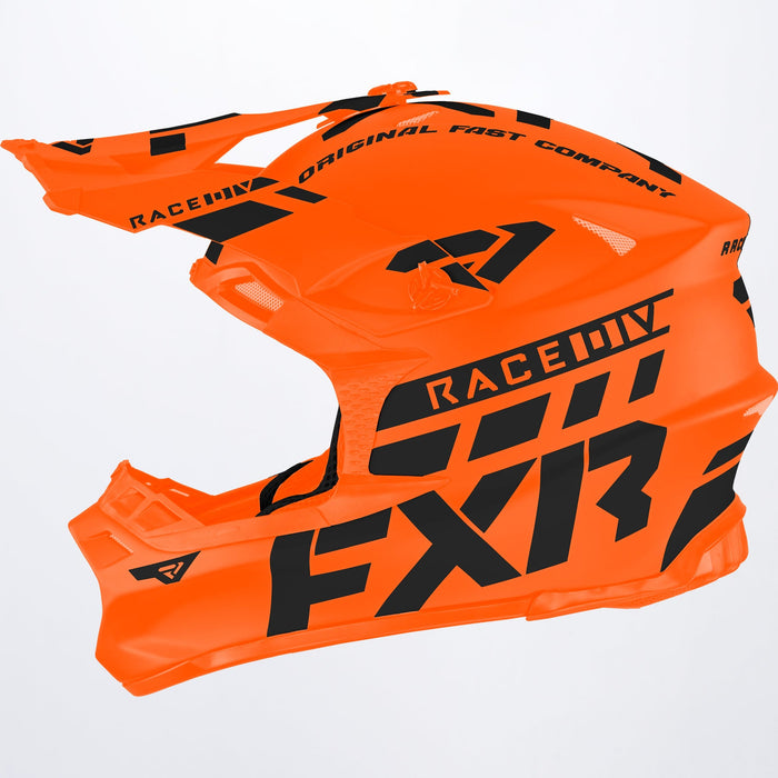 FXR Blade Race Div Helmet in Orange/Black